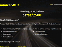 Tablet Screenshot of minicar-ohz.de